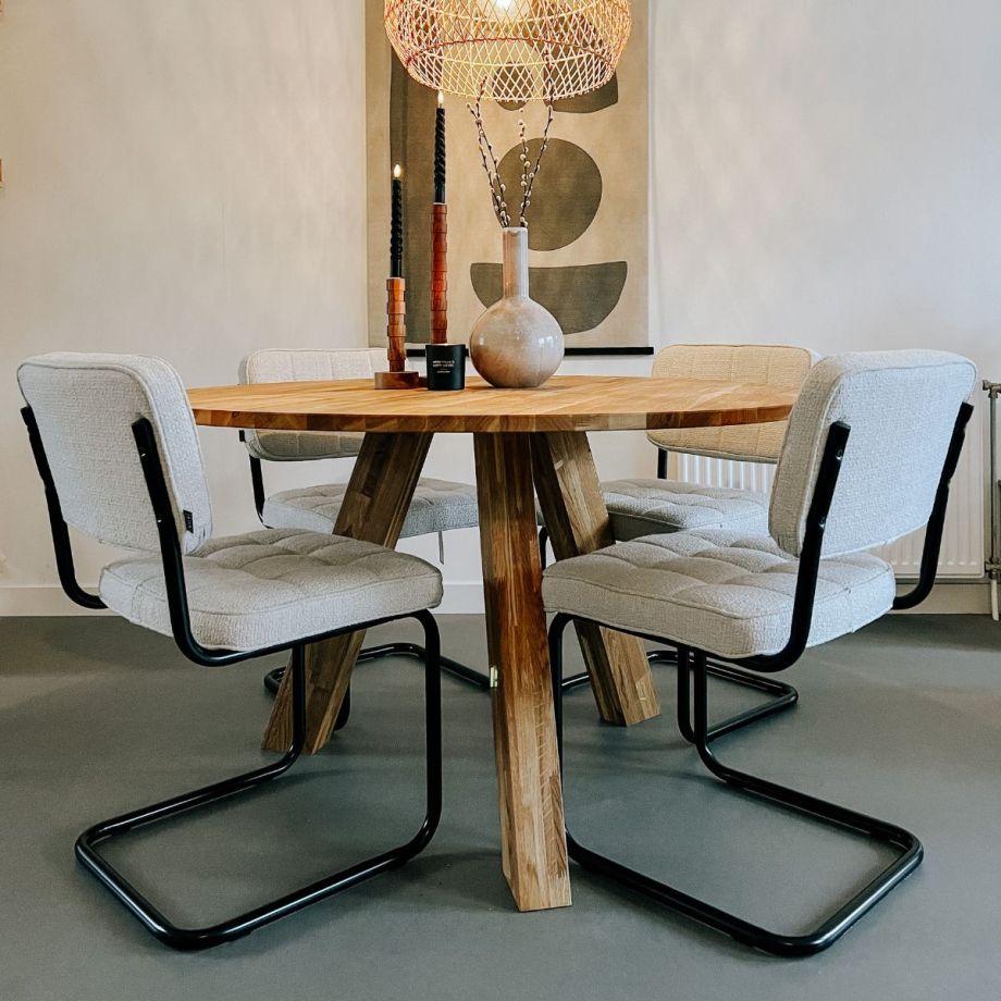 Kick Yves buisframe stoel stof