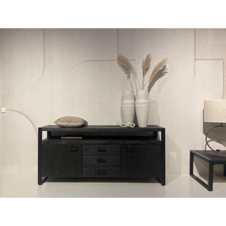 Livingfurn Norris dressoir 180 cm - zwart