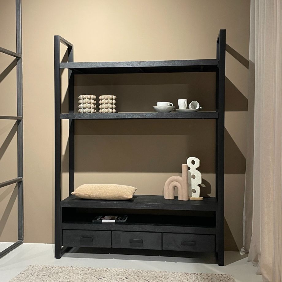 Livingfurn Norris tv-kast 150 cm - zwart