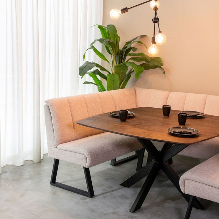 Blake eetkamertafel 130x130 cm mangohout