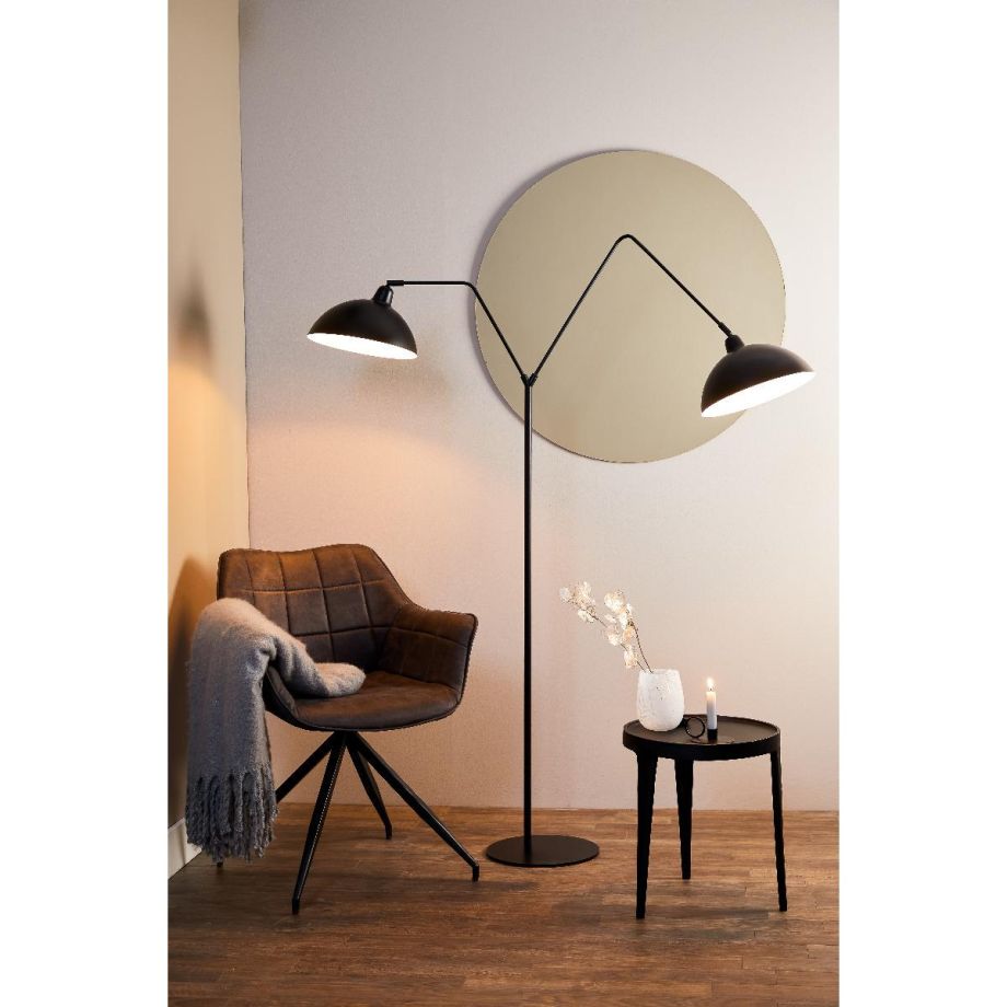 Orion vloerlamp 2L - mat zwart