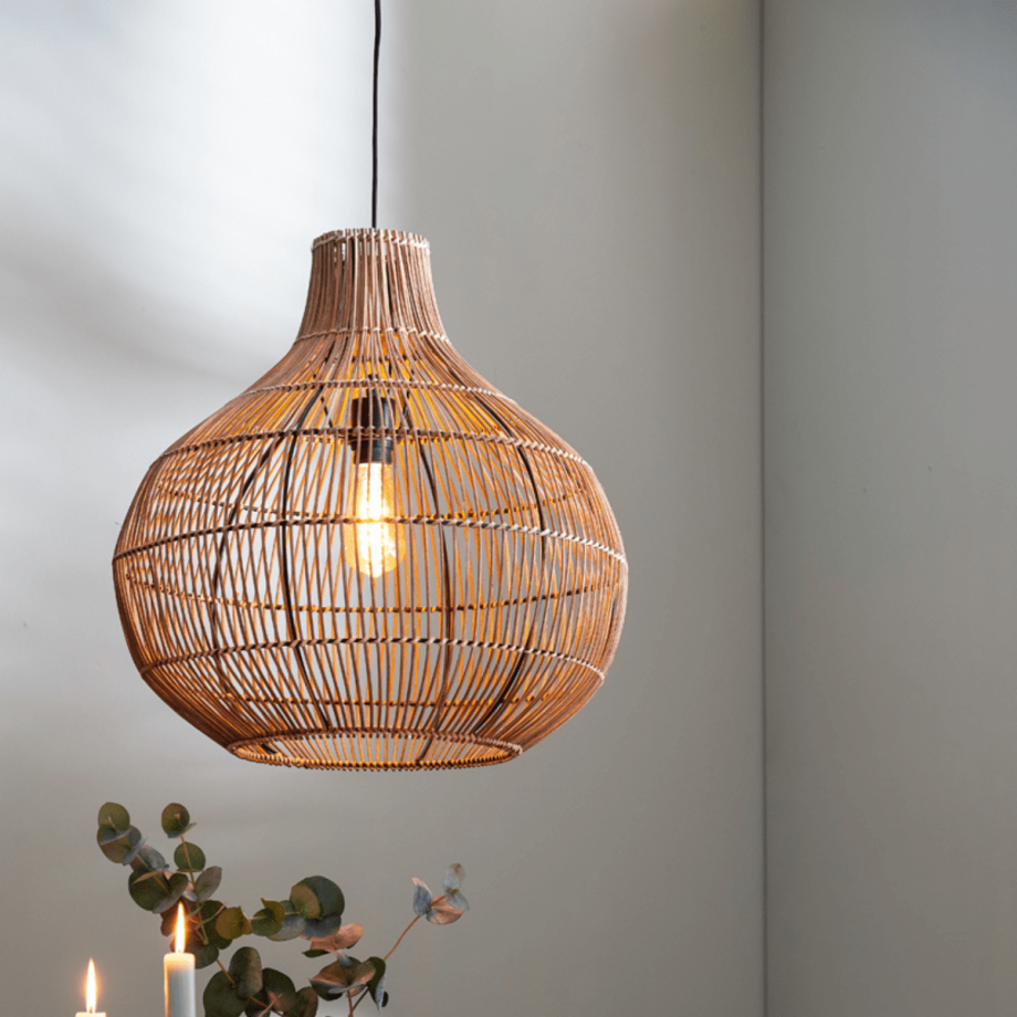 Pacino hanglamp rotan naturel 50cm van het woonmerk Light&Living