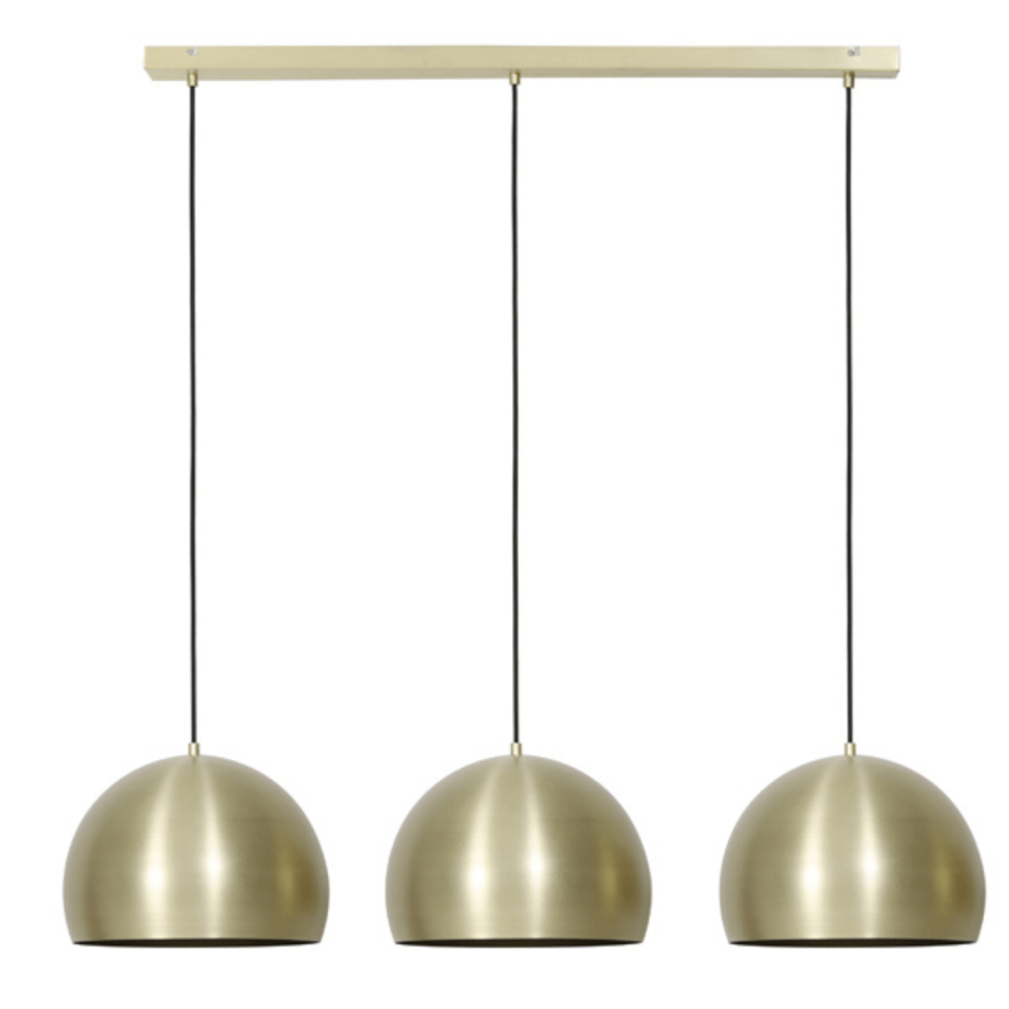 Jaicey hanglamp 3L 120x33x25 cm mat goud van het woonmerk Light&Living