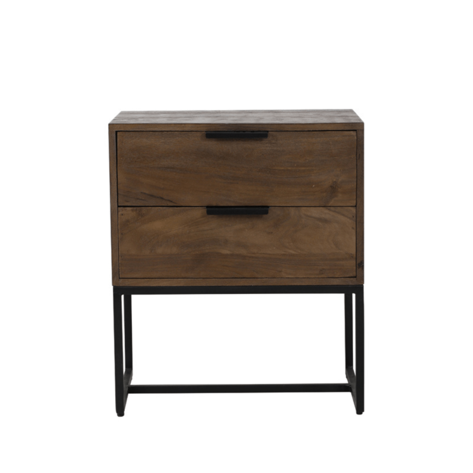 Meave kast 60x40x70 cm hout mat donkerbruin van het woonmerk Light&Living