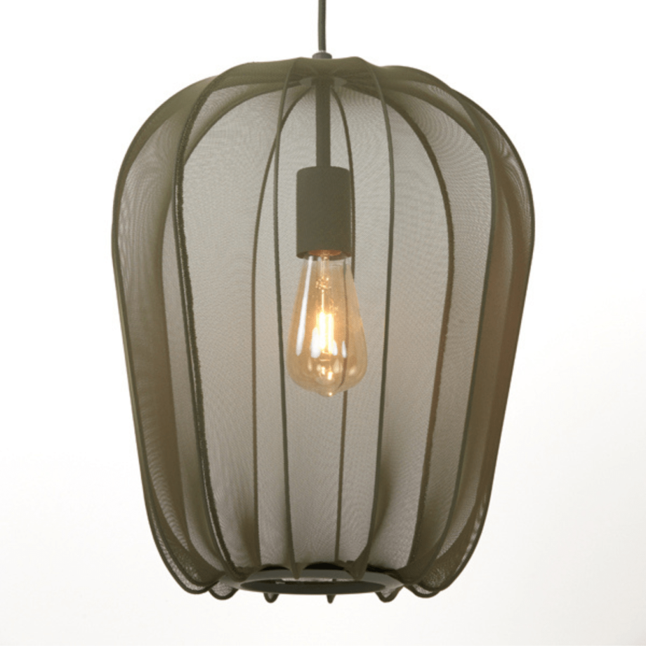 Plumeria hanglamp Ø34x40 cm donkergroen van het woonmerk Light&Living