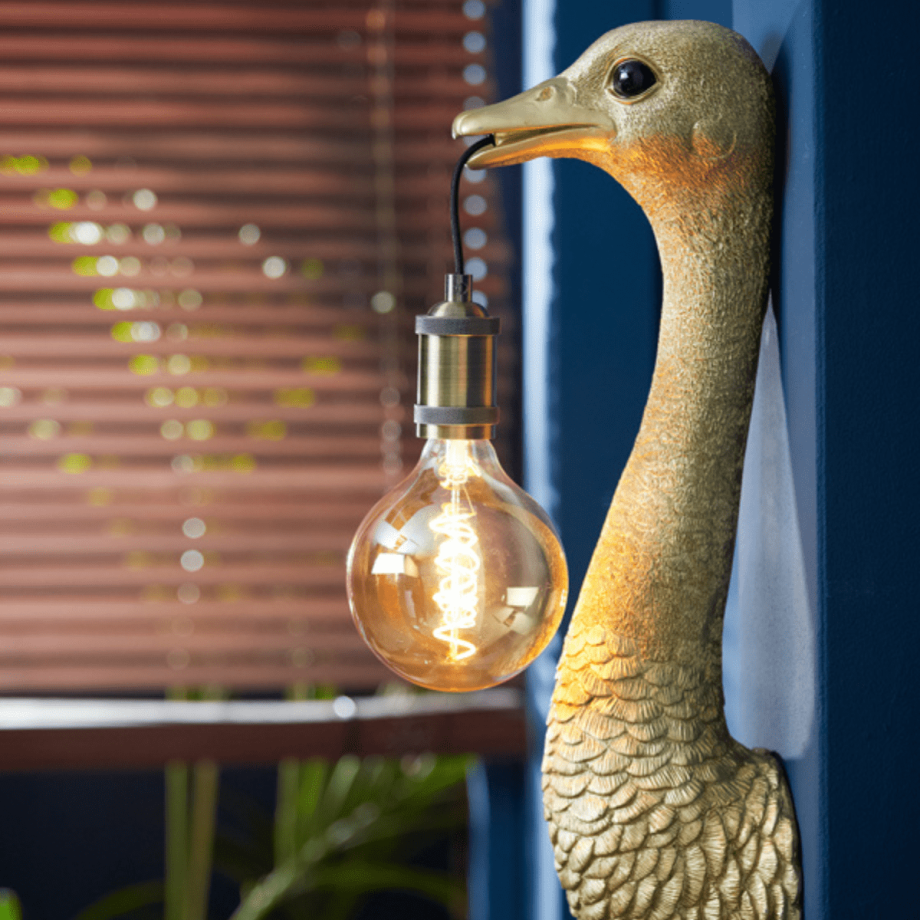 Ostrich wandlamp 18x15,5x57,5 cm van het woonmerk Light&Living