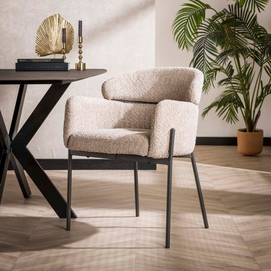 Fraaai Muka armstoel - bouclé