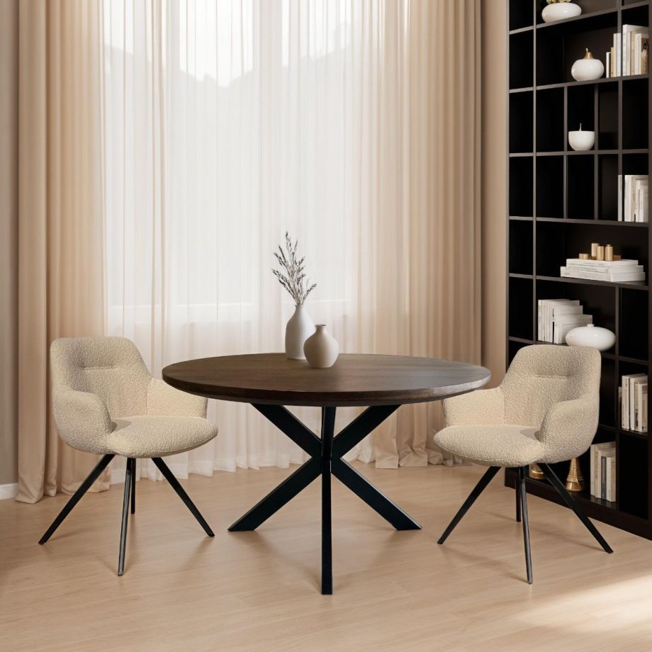 Jesper ronde eettafel - Ø130 cm - hout