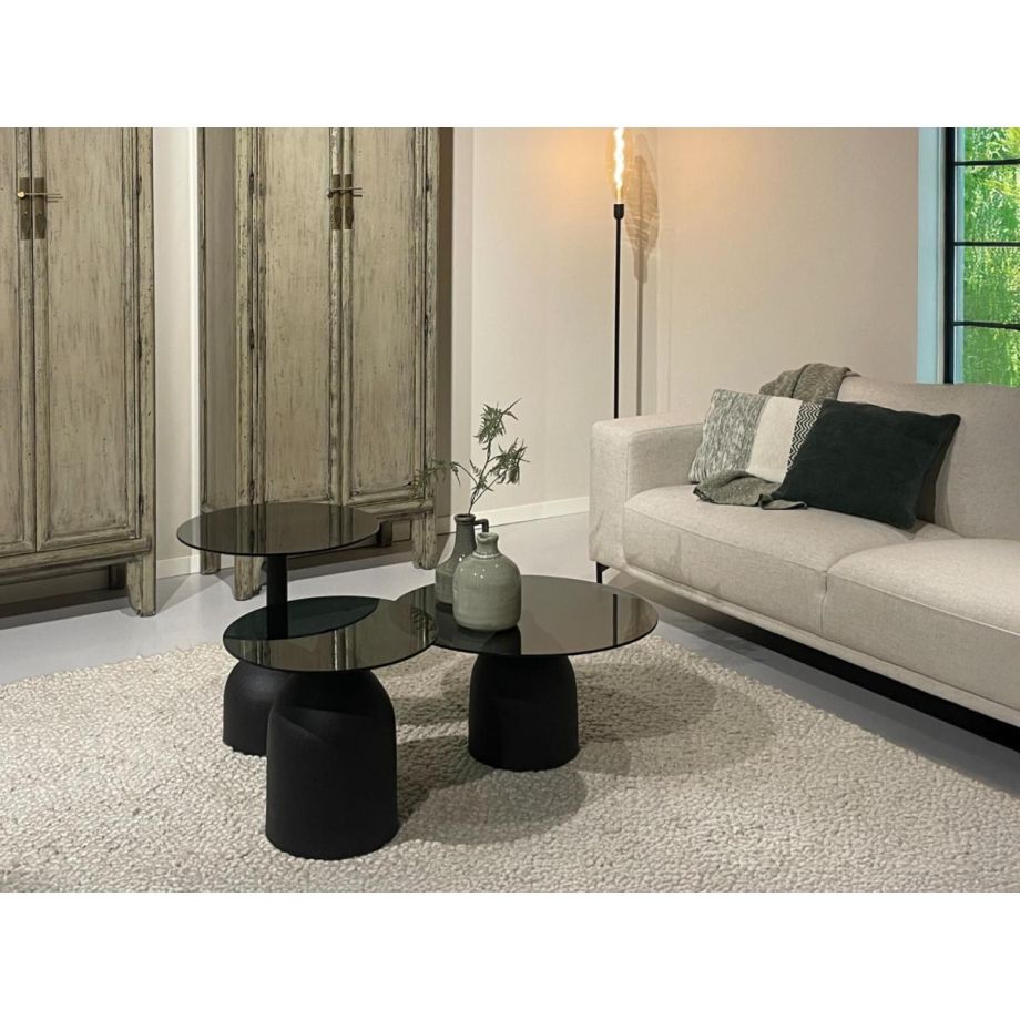 Brix Isa bijzettafel ø70 cm - zwart