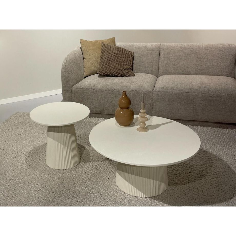 Livingfurn Patrice bijzettafel ø50 cm - crème