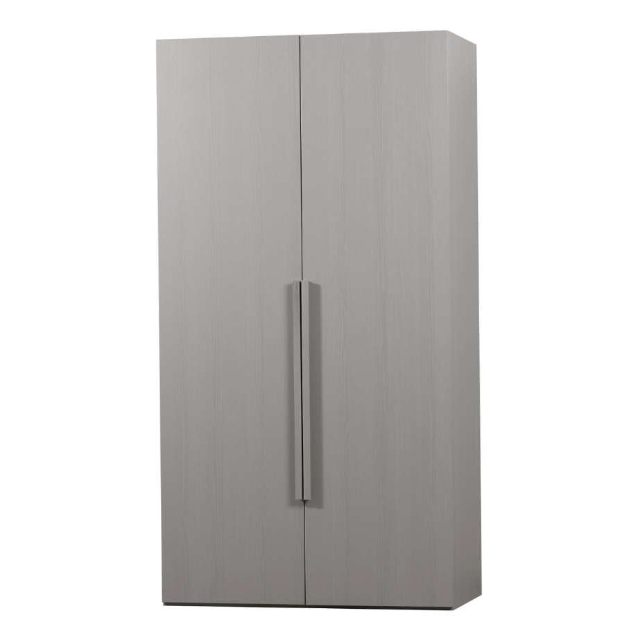 Rens 2-deurs wandkast 110 cm notenhout kiezelgrijs van het woonmerk Woood