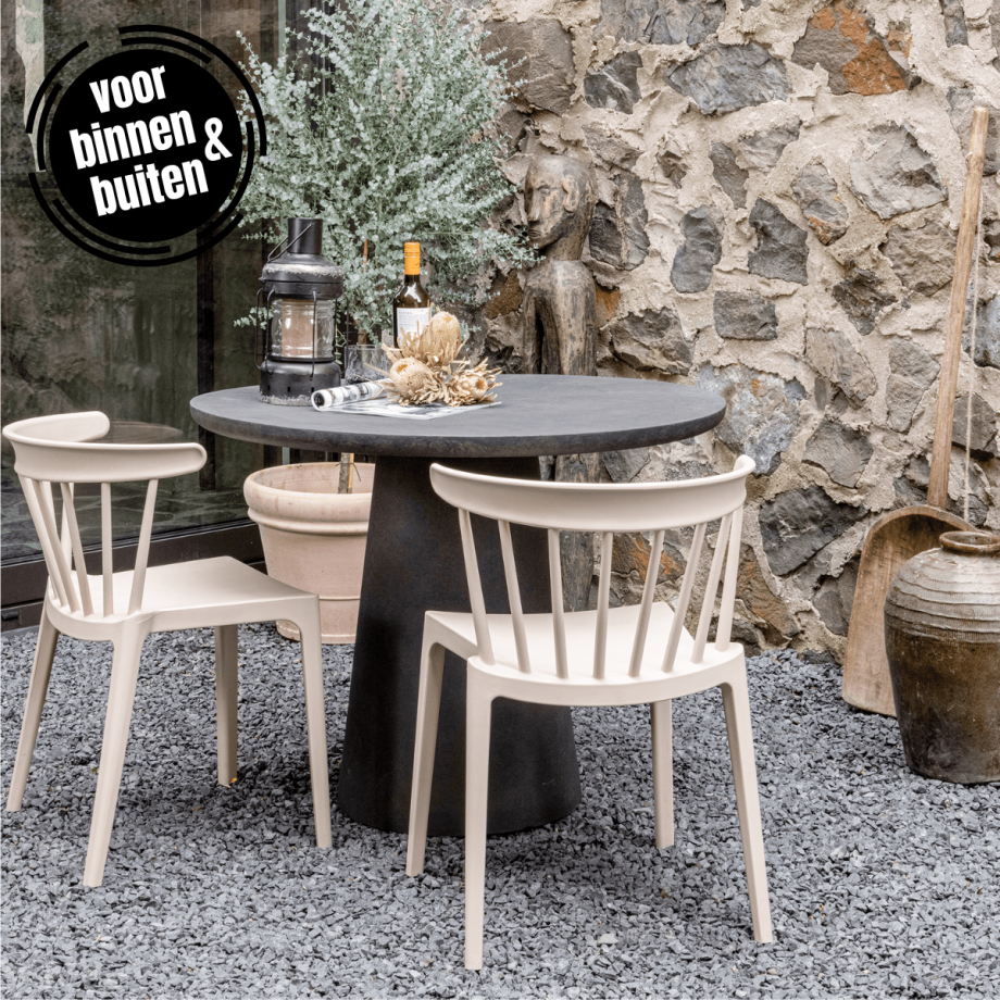 Damon eettafel betonlook 76xø100