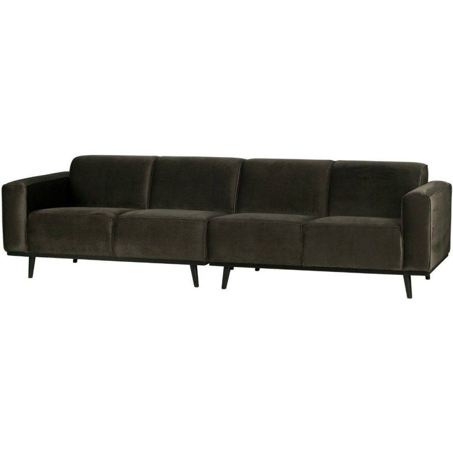 4-zits Bank Statement 280 Cm Fluweel Warm Groen