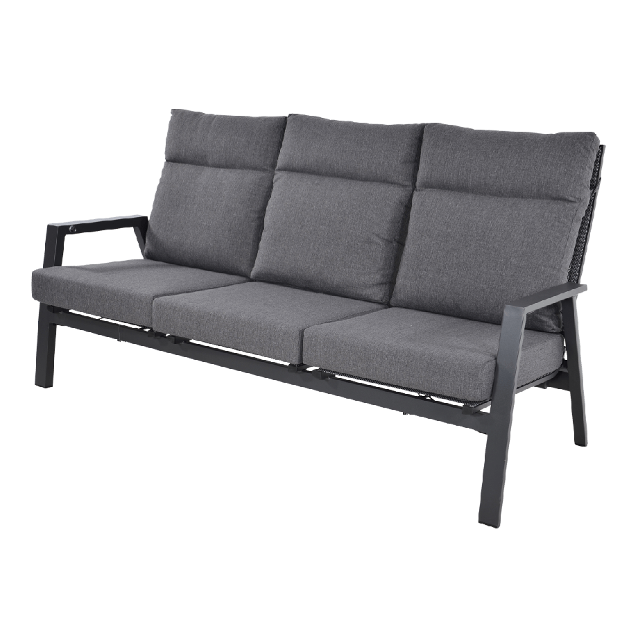 Loungebank Ohio 3-pers - grijs