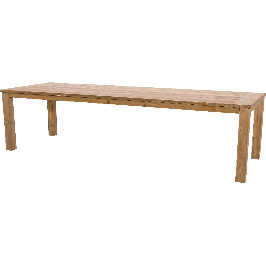 Tuintafel recycled teak 300x100 cm - naturel
