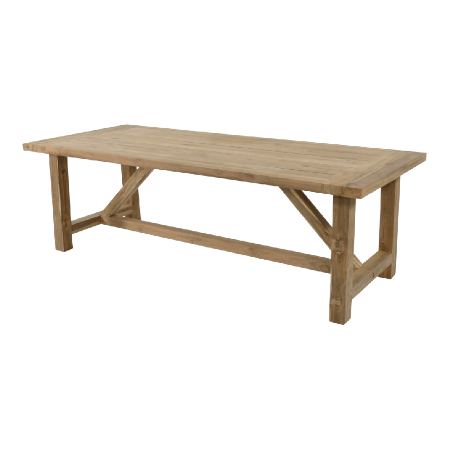 Tuintafel Castle recycled teak 240x100 cm - naturel