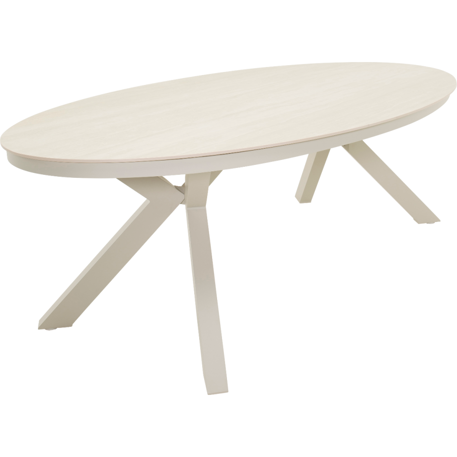 Davos tuintafel ovaal 220x120 cm - créme