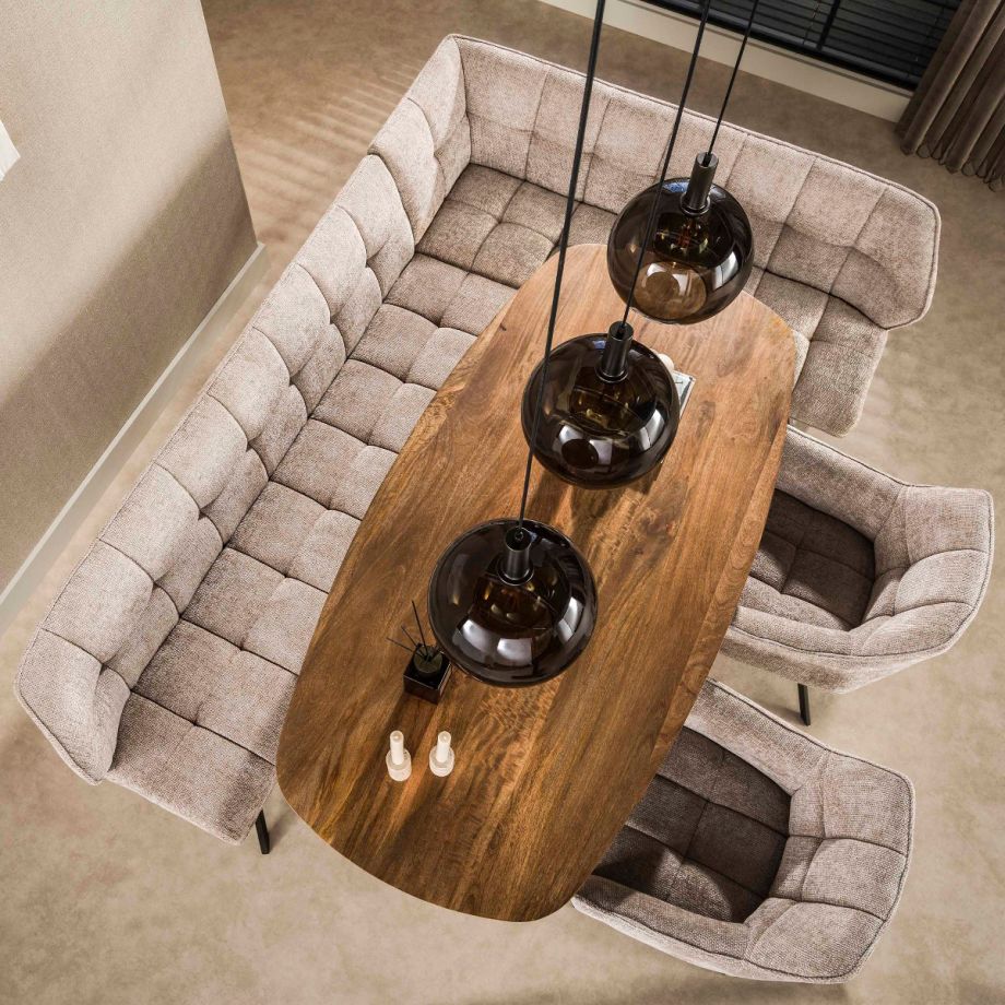 Fraaai Walter hoekbank rechts - zand/bruin