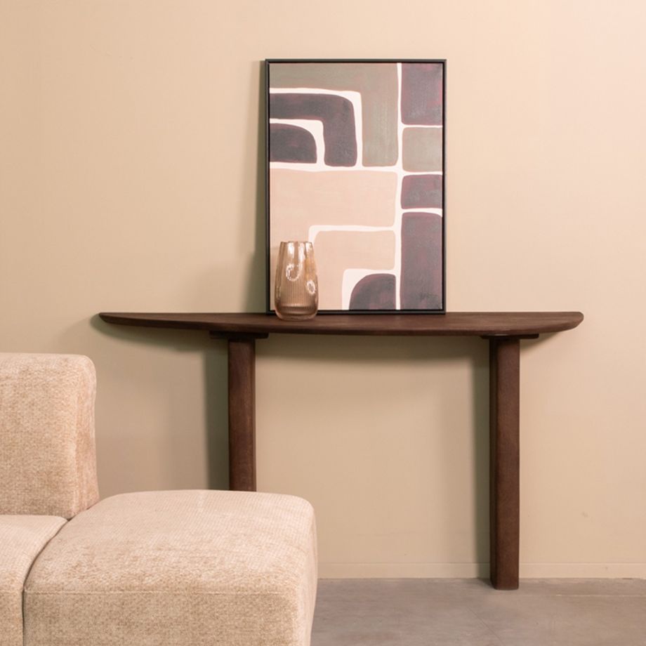 Wow bijzettafel mangohout 135 cm - espresso