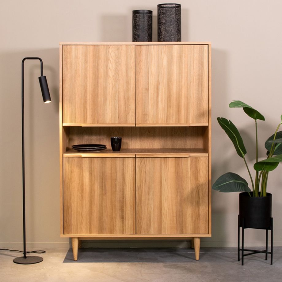 Label51 Jule wandkast 110x49x158 cm - naturel