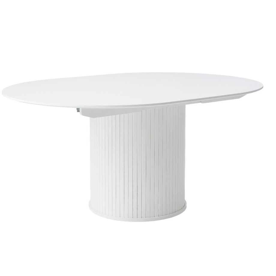 Kelly ronde uitschuif eetafel Ø120-167 cm - wit
