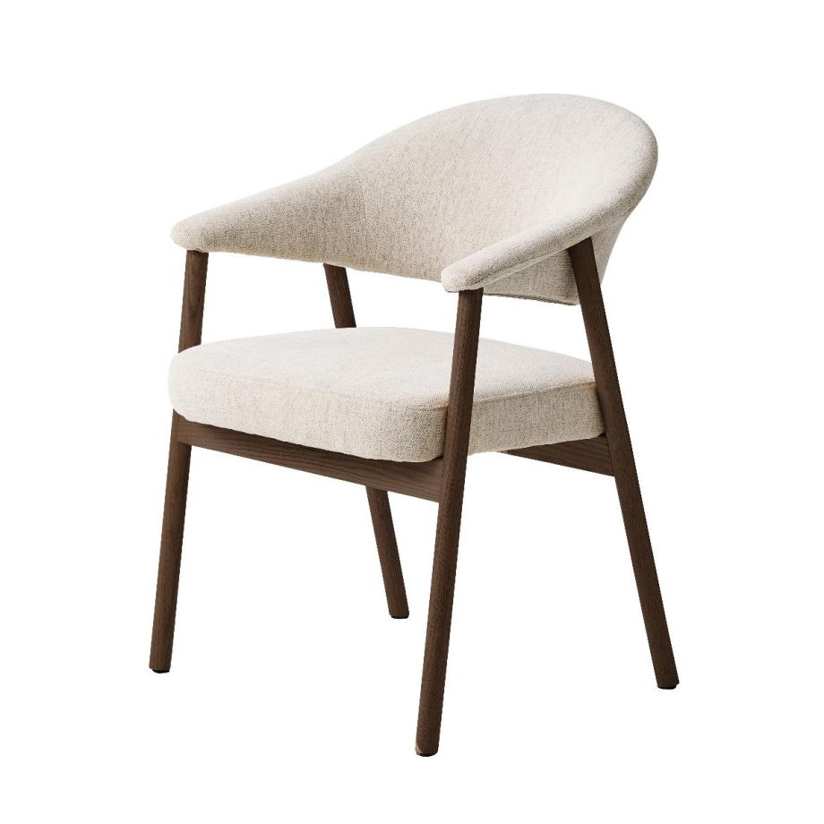 Nordic Home Tisha eetkamerstoel donkerbruin