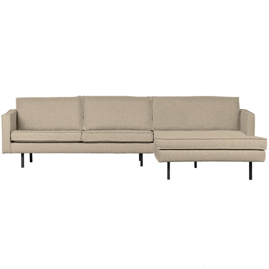 Rodeo chaise longue rechts boucle - beige
