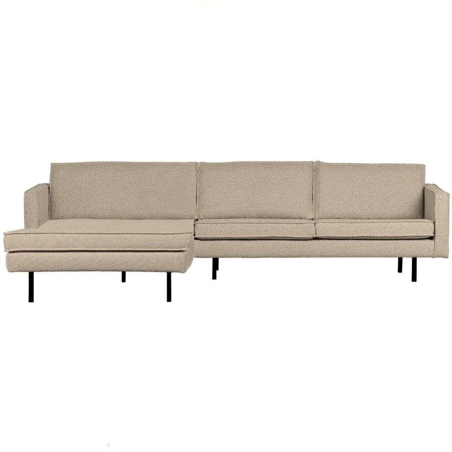 Rodeao chaise longue links boucle - beige