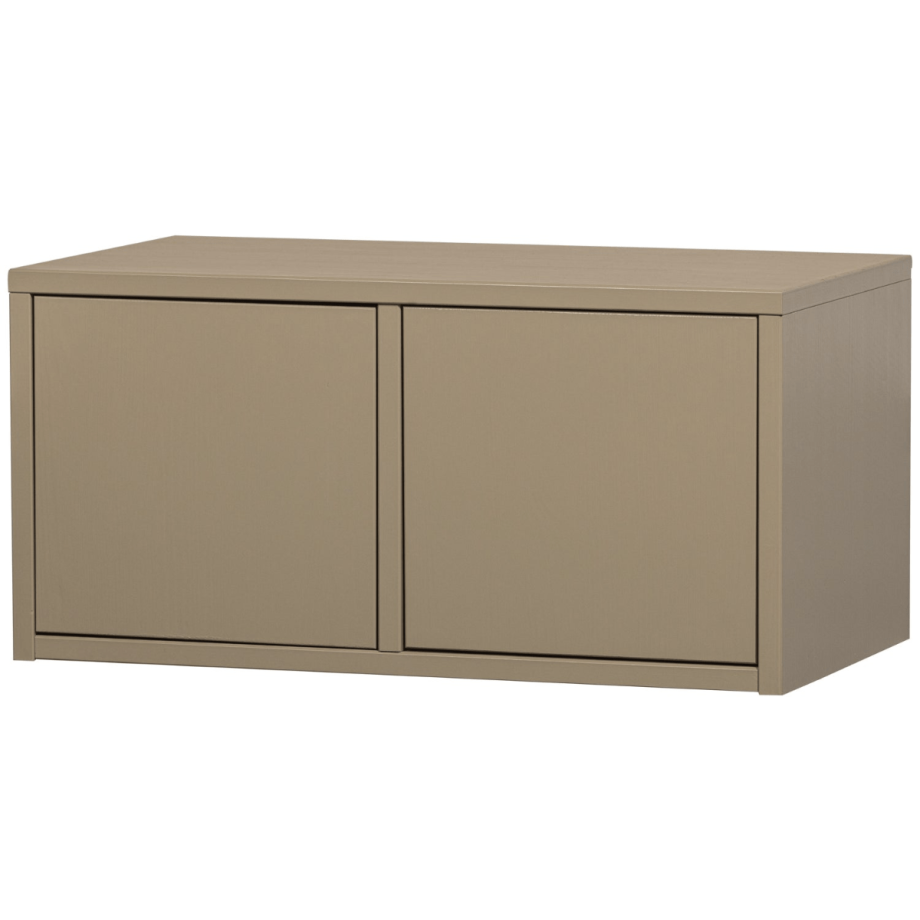 Woood Turner opbergbank grenen - mud