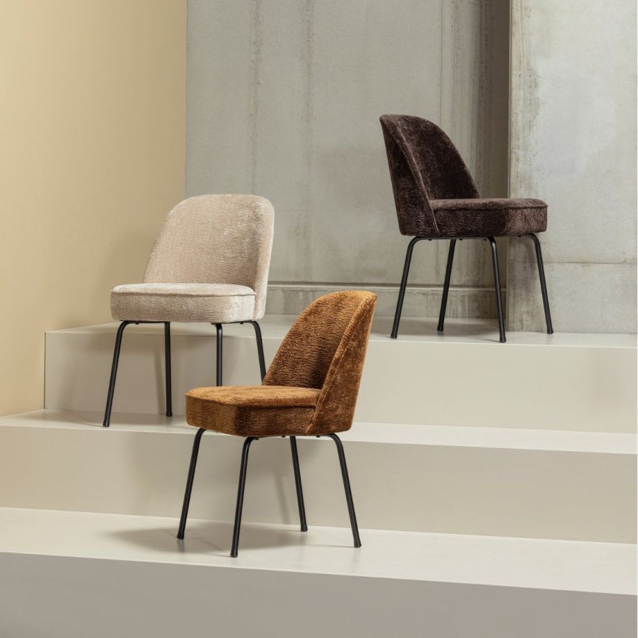 Woood Vogue eetkamerstoel chenille