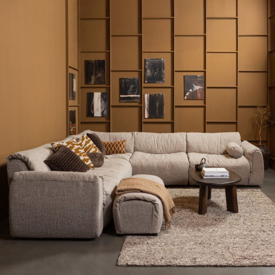 Baggy 1-zits met arm rechts geweven stof