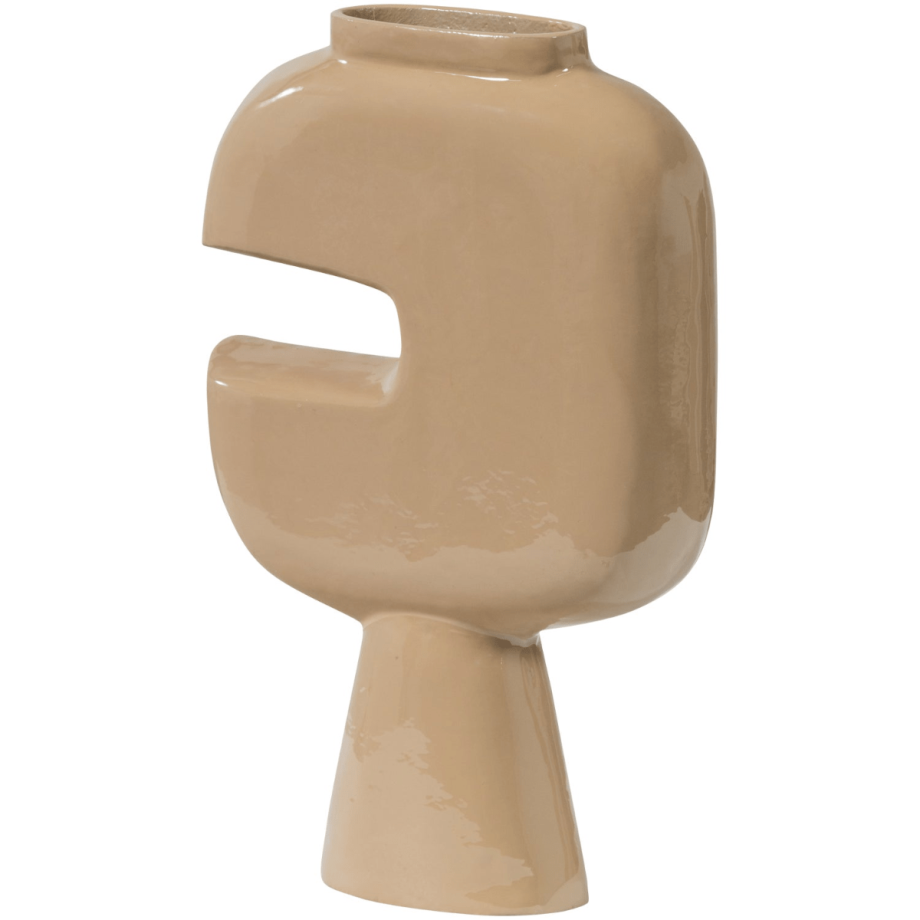 Woood Gianna vaas aluminium - zand