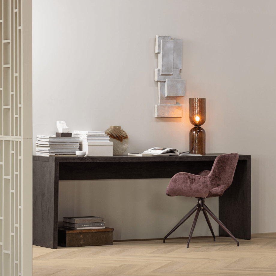 Woood Maan sidetable mdf - donkerbruin