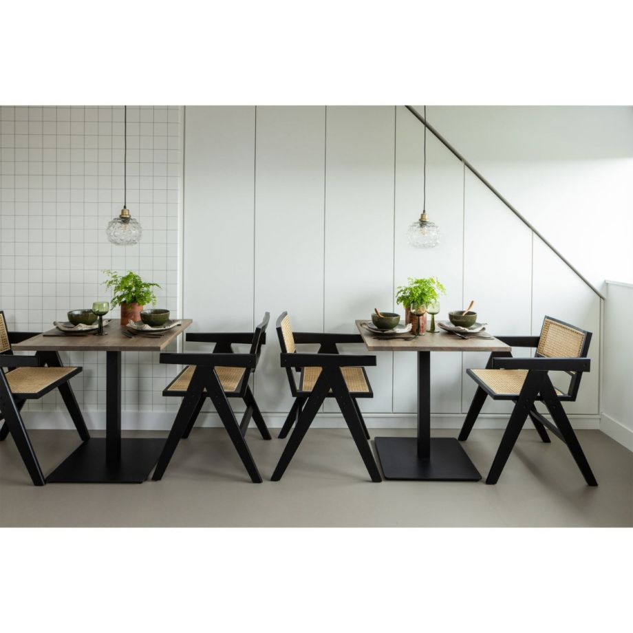 Woood Tablo eettafel vierkant 80x80 cm - cashmere brown