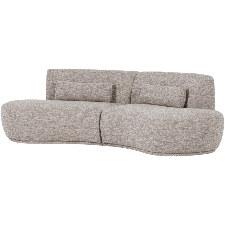 Woood Batavier half ronde 4-zitsbank melange