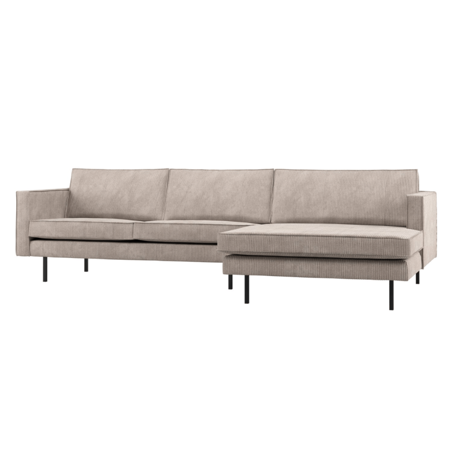 Woood Rodeo chaise longue bank rechts ribstof