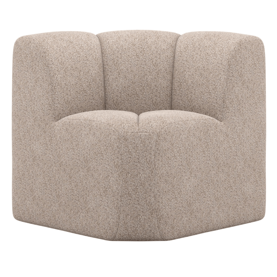 Woood Mojo eetbank hoek met rugleuning wollig