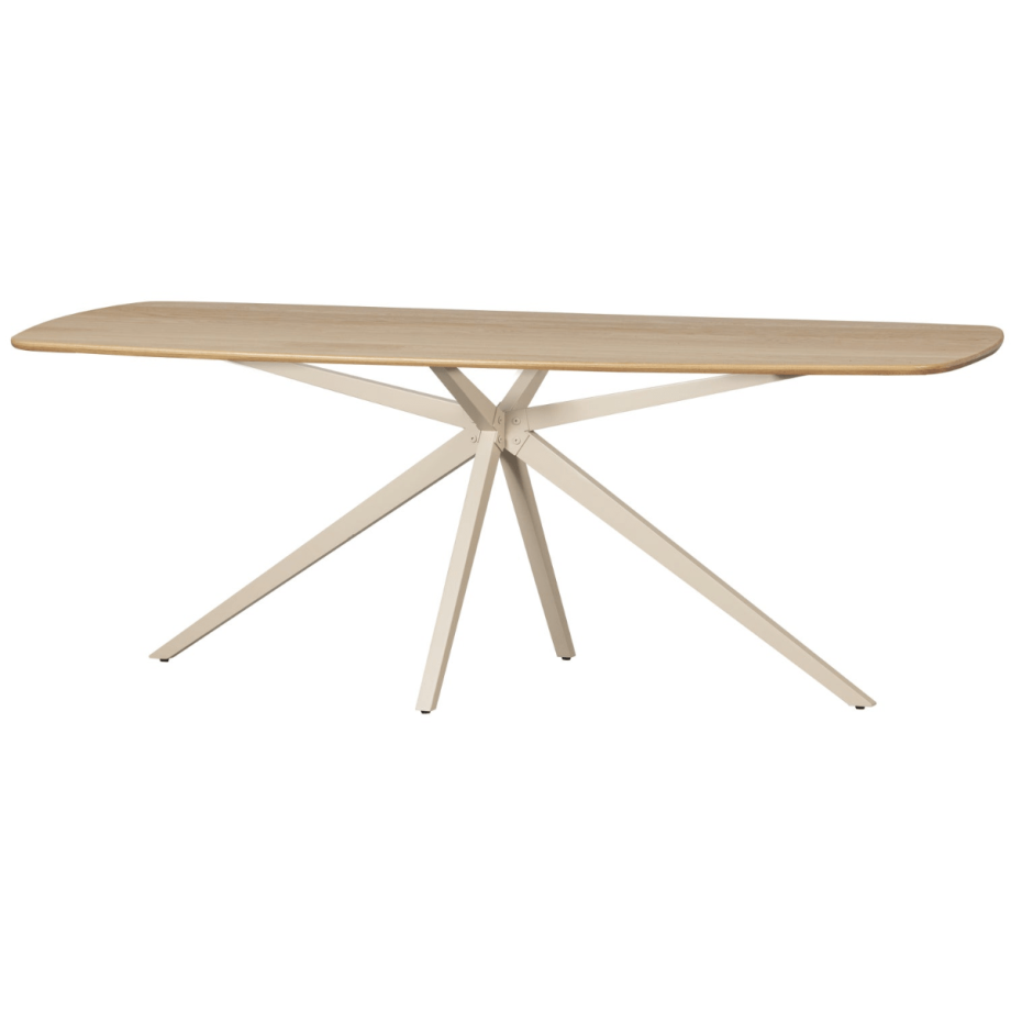 Woood Tablo eettafel deens ovaal spinpoot - 220x100 cm