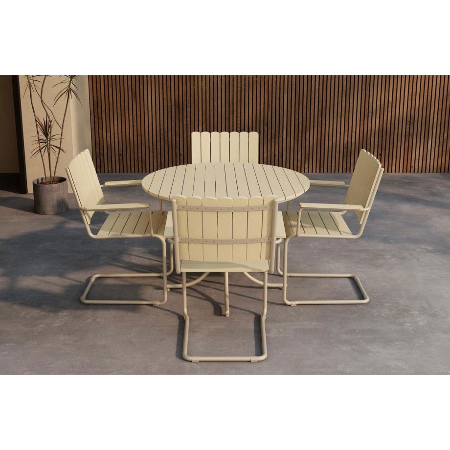 Svea Mitchel loungeset - beige/beige polywood