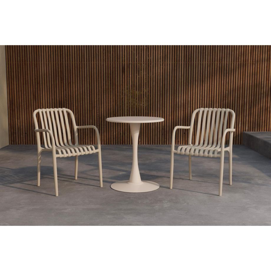 Svea Jennie bistroset ø60x70 cm - beige/beige