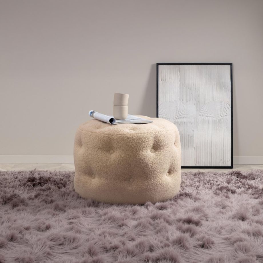 Svea Juno hocker - teddy - beige