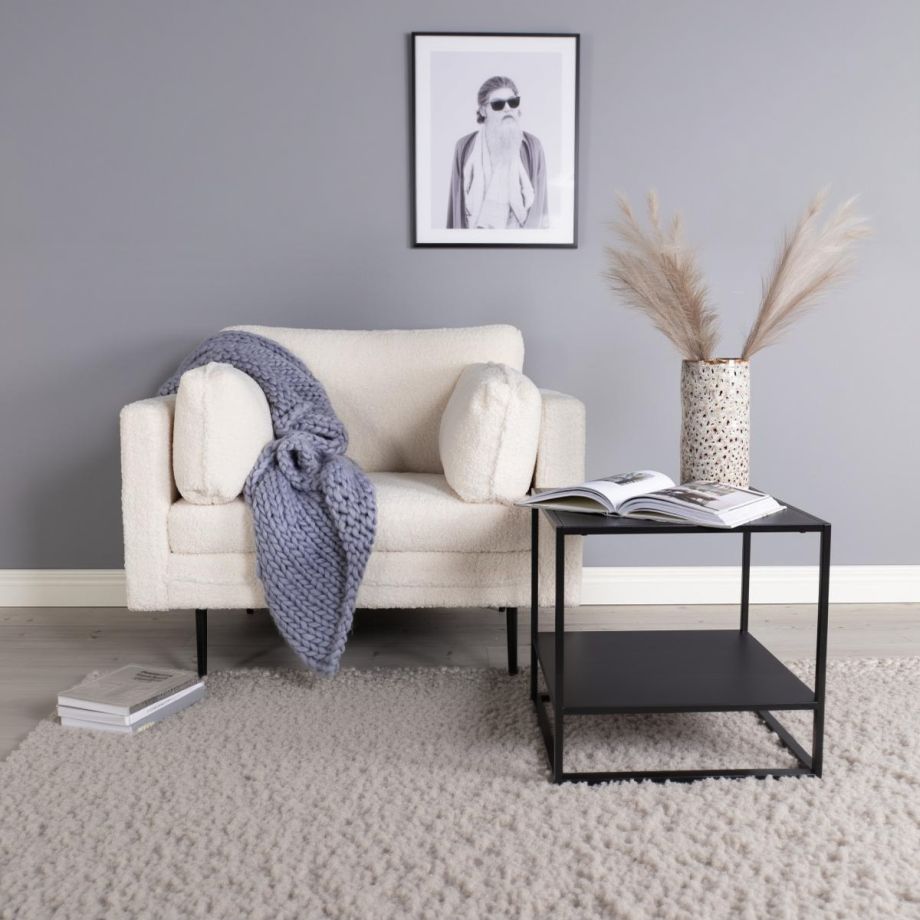 Svea Kiva fauteuil - teddy - wit