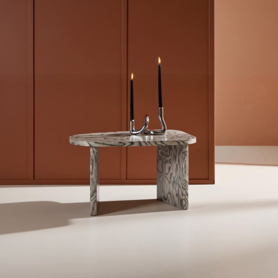 Svea Vincenzo organische salontafel - 45 x 70  cm - grijs