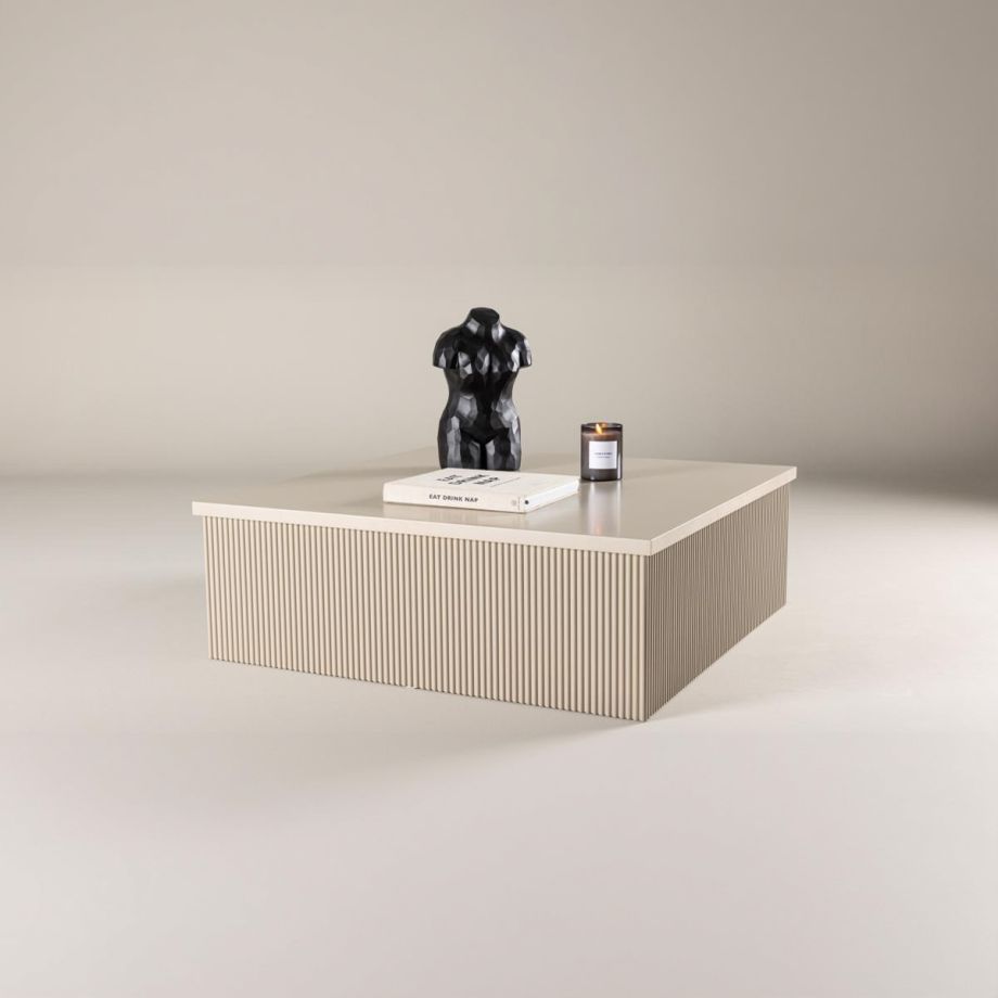 Svea Vita vierkante salontafel - 90 x 90 cm