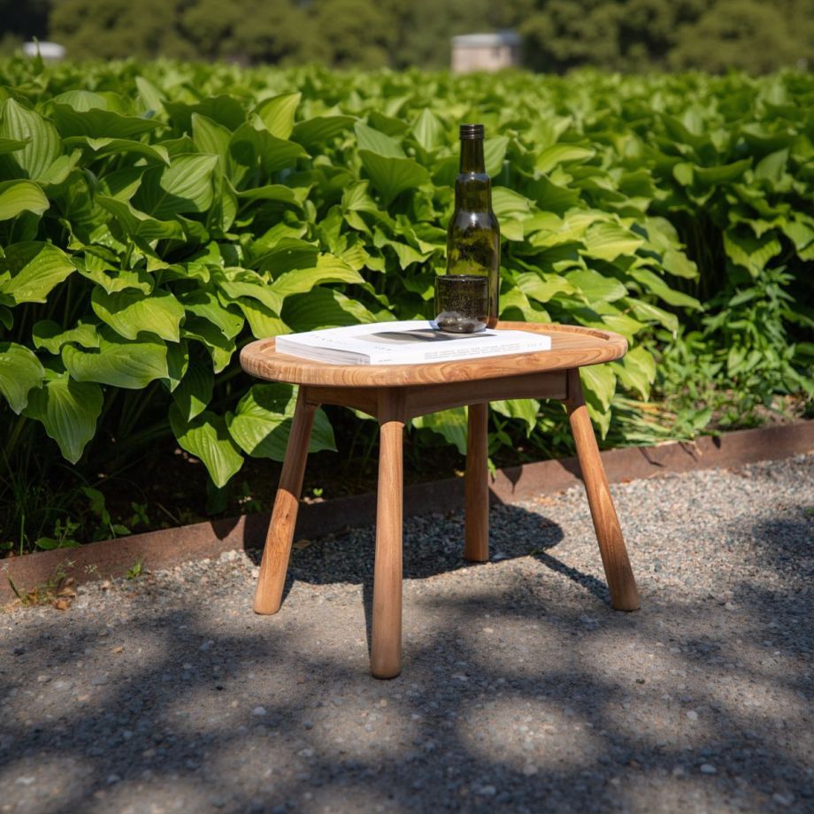 Svea Deniz ovale bijzettafel - 40 x 60 cm - naturel