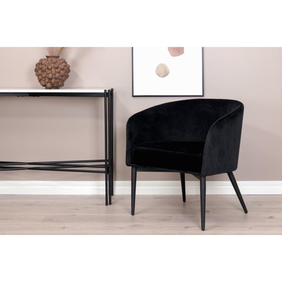 Svea Liro fauteuil - zwart