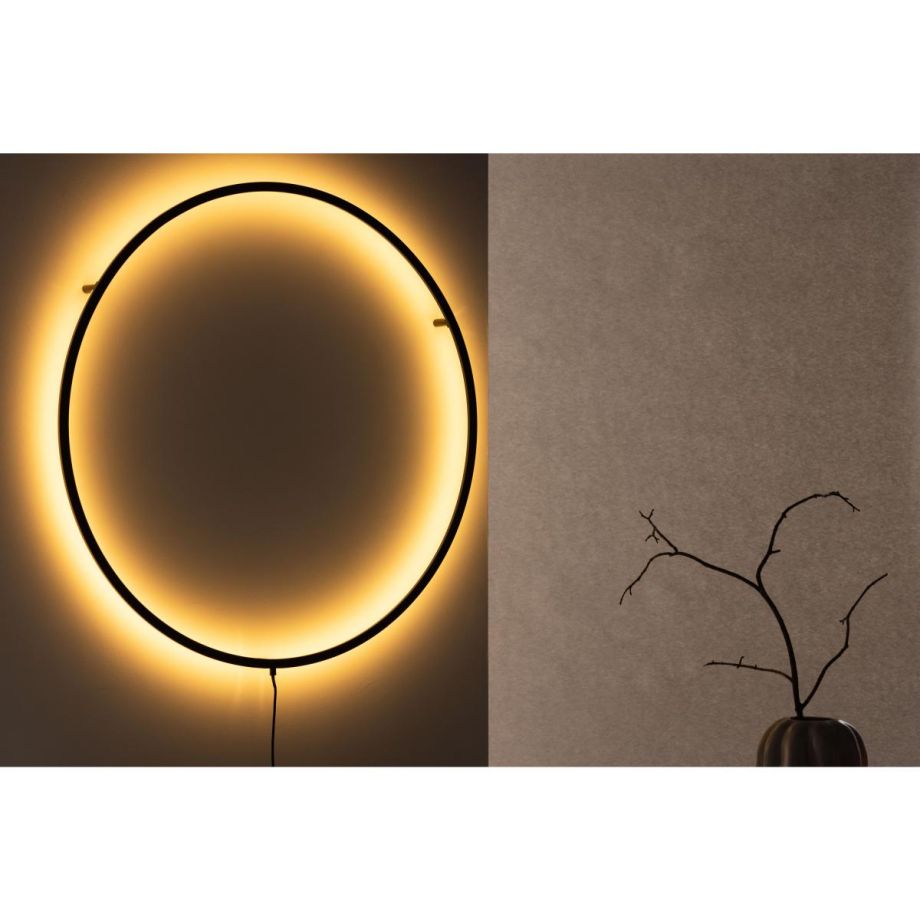 Mira ronde wandlamp - ø 100 cm - zwart