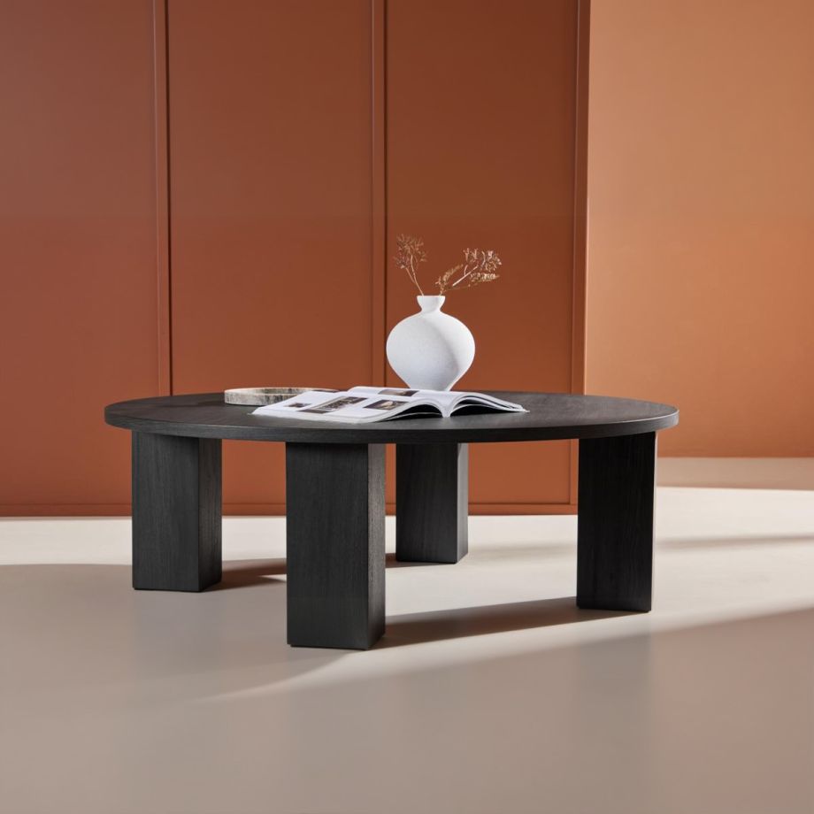 Svea Elettra ronde salontafel - ø120 cm - zwart