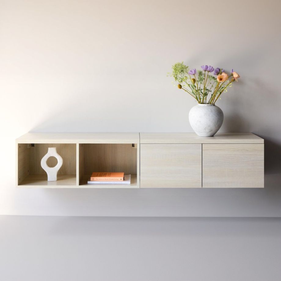 Svea Niko hangend tv-meubel - whitewash