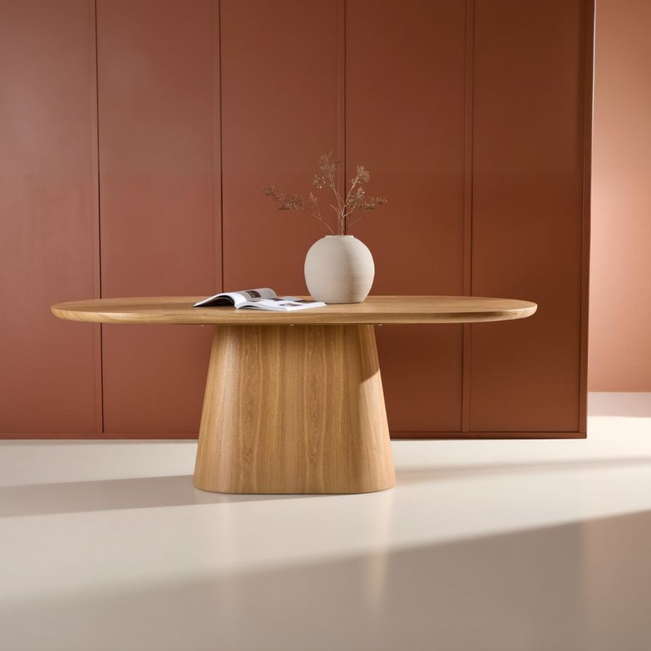 Svea Tiziano ovale eettafel - 90 x 200 cm - naturel